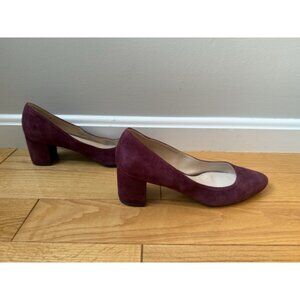 Cole Haan Grand Os Signature Size  7M Suede Pumps Women's Plum Purple Heels